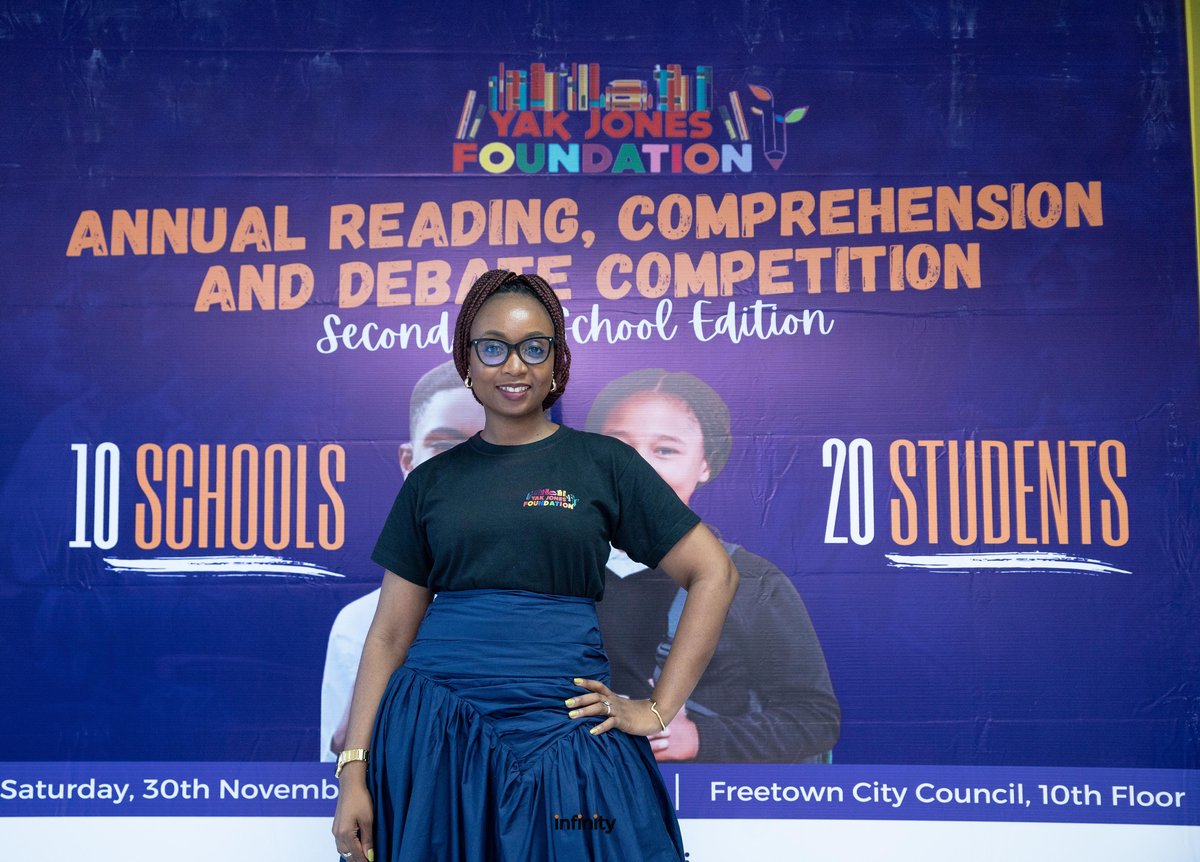Dr. Yakama Manty Jones at a Yak Jones Foundation reading competition
